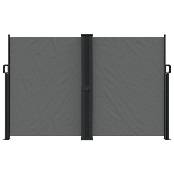 vidaXL Toldo lateral retráctil gris antracita 160x600 cm