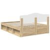vidaXL Estructura de cama Sonoma 140 x 200 cm Madera de pino macizo