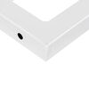 vidaXL Soportes estante de lavabo 2 uds rectangular acero blanco