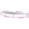 vidaXL Estructura cama madera ingeniería metal gris Sonoma 90x190 cm