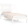 vidaXL Estructura de cama madera maciza de pino blanco 100x200 cm
