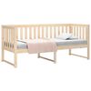 vidaXL Sof&aacute; cama sin colch&oacute;n madera maciza de pino 80x200 cm