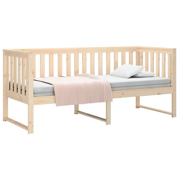 vidaXL Sof&aacute; cama sin colch&oacute;n madera maciza de pino 80x200 cm