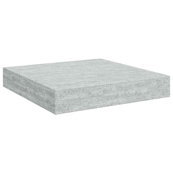 vidaXL Estante flotante de pared gris hormig&oacute;n MDF 23x23,5x3,8 cm