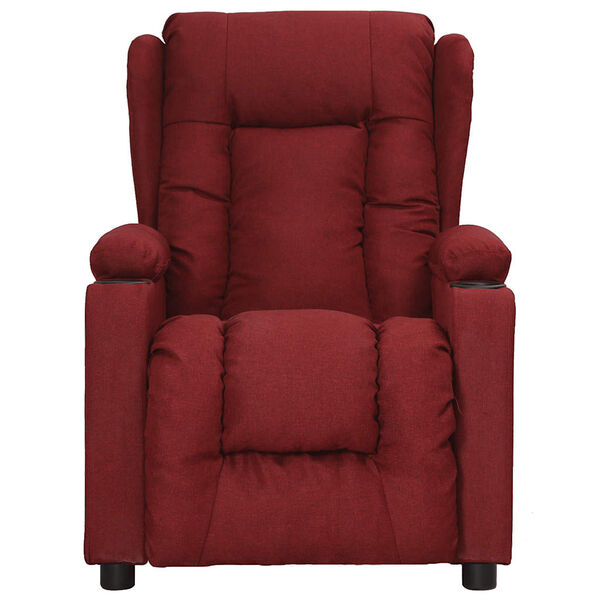 vidaXL Sill&oacute;n elevable tela rojo tinto
