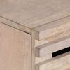 vidaXL Mesita de noche madera maciza de mango blanca 50x34x60 cm