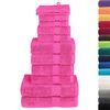 vidaXL Juego de toallas premium SOLUND 12 unidades rosa 600 gsm