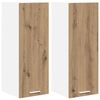 vidaXL Mueble colgante 2 uds. Roble Artesano y Madera de ingenier&iacute;a
