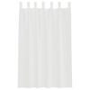 vidaXL Cortinas de gasa con trabillas 2 uds. color blanco 140x175 cm