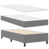 vidaXL Cama tipo Box Spring Gris claro y . 100 x 200 cm Tela de Pana