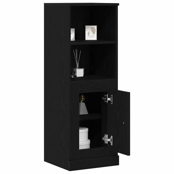 vidaXL Buffet Roble Negro 36 x 35.5 x 103.5 cm Madera contrachapada