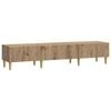 vidaXL Mueble de TV 147 x 34,5 x 30 cm Roble artisan