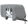 vidaXL Funda para caravana tela no tejida gris 550x250x220 cm