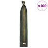 vidaXL Sacos de arena 100 pcs Verde oscuro 120 x 27 cm HDPE