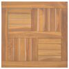 vidaXL Tablero de mesa cuadrado madera maciza de teca 50x50x2,5 cm