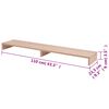 vidaXL Soporte para pantalla madera de ingeniería beige 110x23,5x9 cm