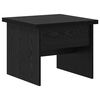 vidaXL Mesa de Caf&eacute; Roble Negro 55 x 54,5 x 45 cm Madera contrachapada