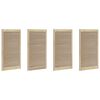 vidaXL Puerta de Armario con puerta 4 uds. Natural 110 x 2,1 x 59,5 cm