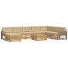 vidaXL Conjunto de sof&aacute;s de exterior 9 uds. y Beige