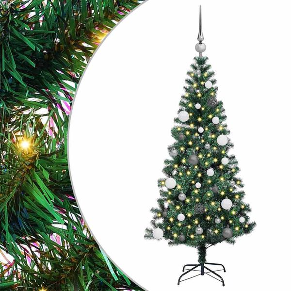 vidaXL &Aacute;rbol de Navidad Artificial Preiluminado Verde 150 cm