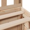 vidaXL Cama con estanter&iacute;a sin colch&oacute;n madera maciza de pino 160x200cm