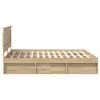 vidaXL Estructura de cama Sonoma 180 x 200 cm Madera de pino macizo