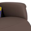 vidaXL Sill&oacute;n reclinable masaje con reposapi&eacute;s cuero sint&eacute;tico marr&oacute;n
