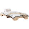 vidaXL Estructura de cama Natural 75 x 190 cm Madera de pino macizo