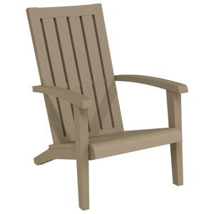 vidaXL Silla de jard&iacute;n Adirondack polipropileno marr&oacute;n claro