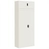 vidaXL Armario archivador de acero blanco 90x40x220 cm
