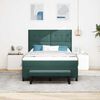 vidaXL Cama tipo Box Spring Verde oscuro 140 x 190 cm Terciopelo