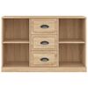 vidaXL Aparador madera contrachapada roble Sonoma 104,5x35,5x67,5 cm