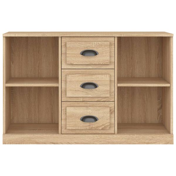 vidaXL Aparador madera contrachapada roble Sonoma 104,5x35,5x67,5 cm