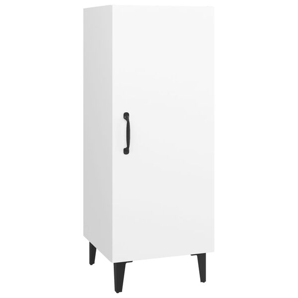 vidaXL Aparador de madera contrachapada blanco 34,5x34x90 cm