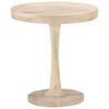 vidaXL Mesa auxiliar de madera maciza de mango &Oslash;50x55 cm