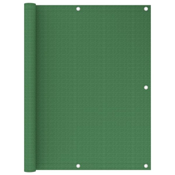 vidaXL Toldo para balc&oacute;n HDPE verde claro 120x500 cm