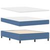 vidaXL Cama tipo Box Spring Azul y 160 x 200 cm Tela de Pana