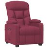 vidaXL Sill&oacute;n reclinable el&eacute;ctrico tela rojo tinto