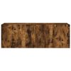 vidaXL Muebles para TV de pared 2 unidades roble ahumado 60x30x41 cm