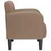 vidaXL Sill&oacute;n con reposabrazos capuchino 54 cm cuero sint&eacute;tica