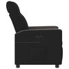vidaXL Sill&oacute;n reclinable el&eacute;ctrico de tela negro