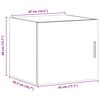 vidaXL Armario de pared madera de ingenier&iacute;a blanco 45x42,5x40 cm