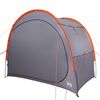 vidaXL Tienda de almacenamiento impermeable gris y naranja