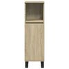 vidaXL Set de muebles de ba&ntilde;o 3 pzas madera contrachapada roble Sonoma