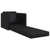 vidaXL Sof&aacute; cama 60cm Negro Cuero artificial