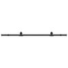 vidaXL Kit de herrajes para puertas correderas acero negro 200 cm