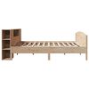 vidaXL Cama con estanter&iacute;a sin colch&oacute;n madera maciza de pino 180x200cm