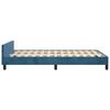 vidaXL Estructura de cama sin colch&oacute;n terciopelo azul oscuro 120x200cm