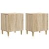 vidaXL Armario de Noche 2 pcs Roble Sonoma 43 x 34,5 x 50 cm