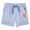 vidaXL Pantalones cortos infantiles con cord&oacute;n azul m&eacute;lange 116